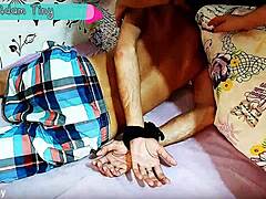 Bound Friend Handjob