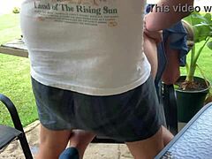 Outdoor Dildo Creampie