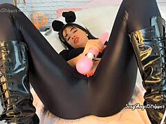 Latina Bunny Vibrator Cum