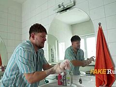 Russian Dorm Threesome