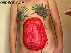 lesbian body art fuck