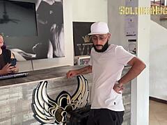 Receptionist Ass Slam