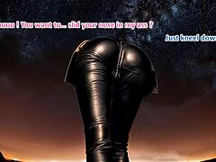 leather milf creampie