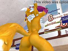 Renamon Furry Stretch