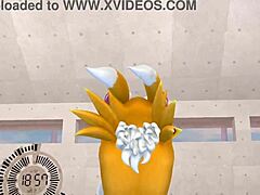 Renamon Furry Stretch