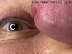 mature eye cumshot