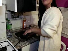 Kitchen Squirt Creampie