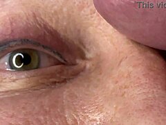 mature eye cumshot