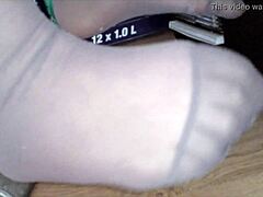 Nylon Feet Tease