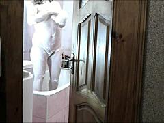 Blonde Bathroom Cumshot