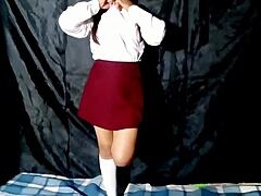 Mexican Schoolgirl Masturbate