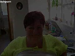 milf slurps wine