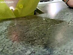milf slurps wine