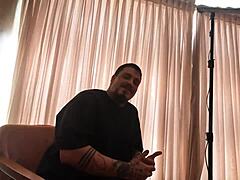 backstage anal tease