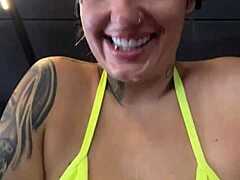 Gym Thong Tease