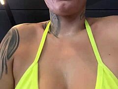 Gym Thong Tease