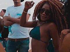 brunette teen dance