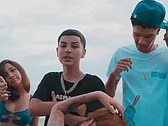 brunette teen dance