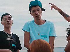 brunette teen dance