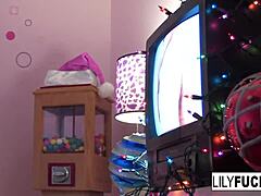 lily squirting christmas