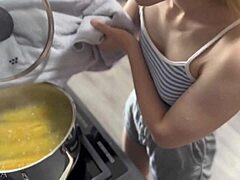 blonde helps cum