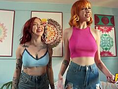 Redhead Threesome Emotions
