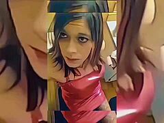 shemale bathroom tease