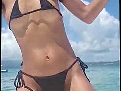 hairy bikini boat dance