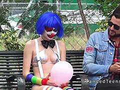 clown outdoor fuck