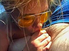 Blonde Public Facial