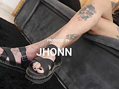 Goth Footjob