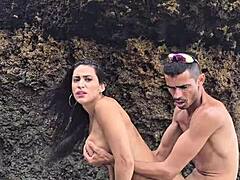 Married trans on beach