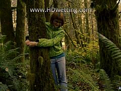 Handcuffed Forest Pee