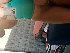 masturbating in front mirror