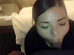 Latina blowjob outdoors