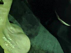 Goth swallows cum