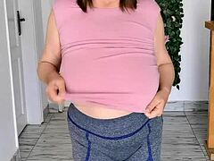 giant boobs striptease
