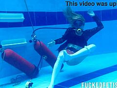 Horny ashlee rose underwater