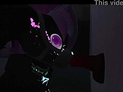 Littlevrslut rides machine