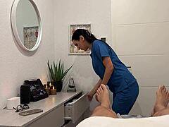 Happy ending massage with stranger