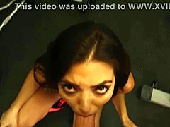 Frida sante sucks cock