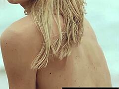 skinny milf plays