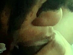 sloppy blowjob close up