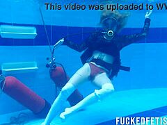 Horny ashlee rose underwater