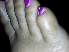 ebony foot job