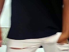 horny guy strokes huge cock