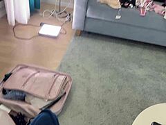 redhead gives oily handjobs