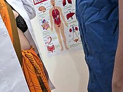 doctor checks patient cock