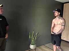 sara blonde caught in bathroom