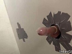 gloryhole deepthroat blowjob